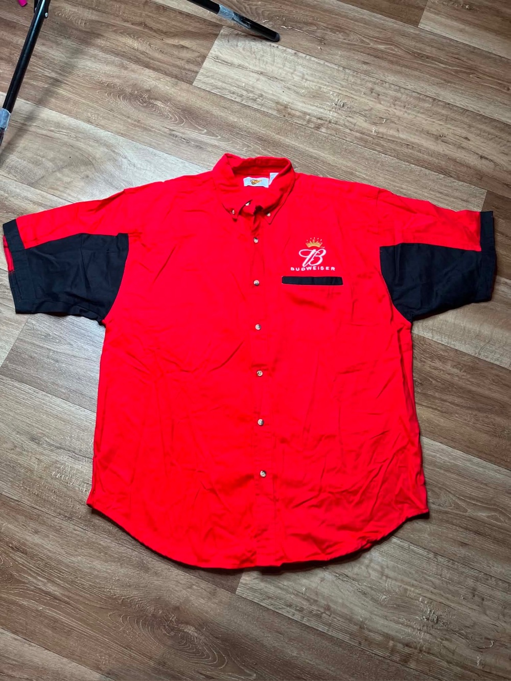Winners Circle Dale Earnhardt Jr Budweiser NASCAR Racing Shirt Red Mens XLarge